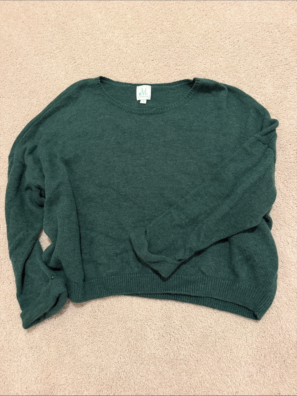 Crewneck Sweater in Deep Green
